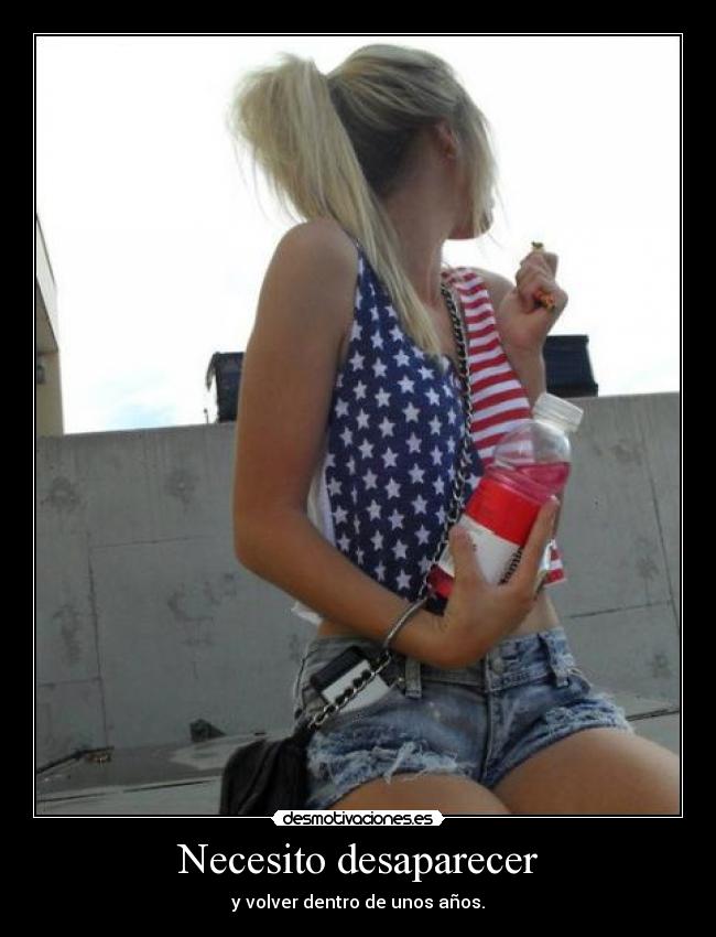 Necesito desaparecer -