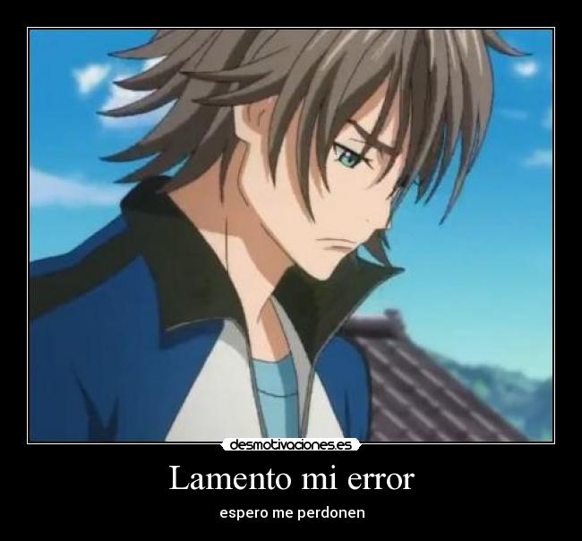 Lamento mi error -