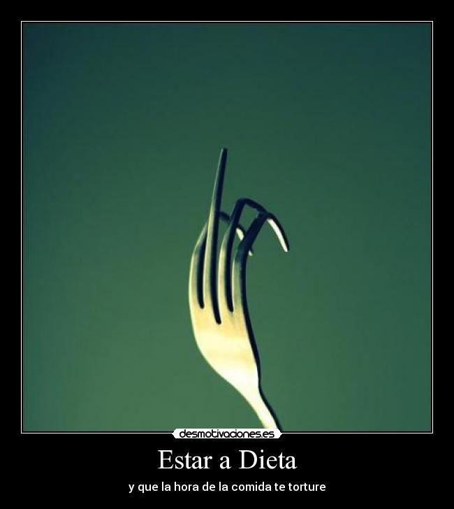 Estar a Dieta - y que la hora de la comida te torture