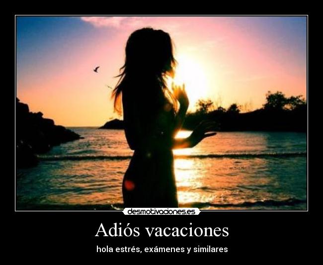 Adiós vacaciones -