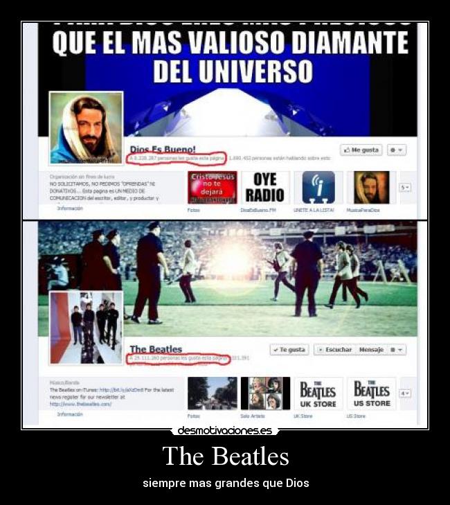 The Beatles - siempre mas grandes que Dios