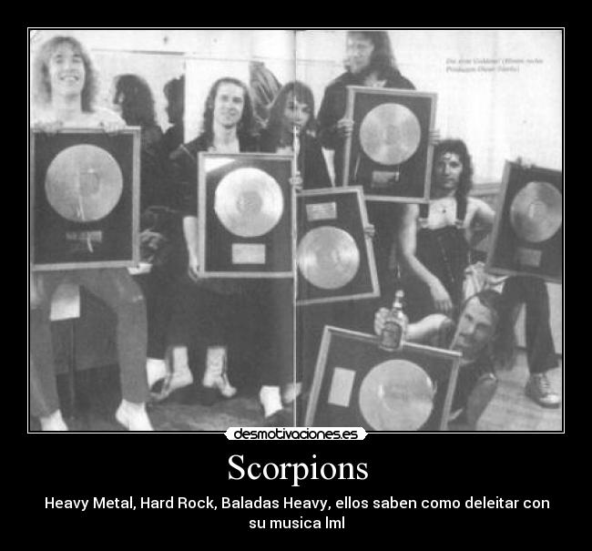 Scorpions - Heavy Metal, Hard Rock, Baladas Heavy, ellos saben como deleitar con su musica lml