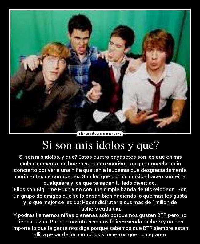 carteles big time rush desmotivaciones