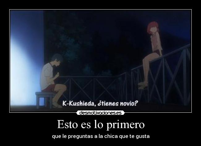 Esto es lo primero -