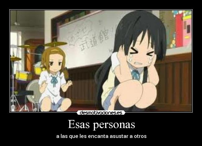 carteles anime shinigamisempai kon asustar los demas mio akiyama ritsu tainaka desmotivaciones
