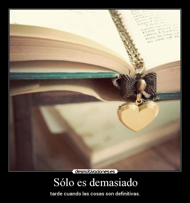 Sólo es demasiado - 