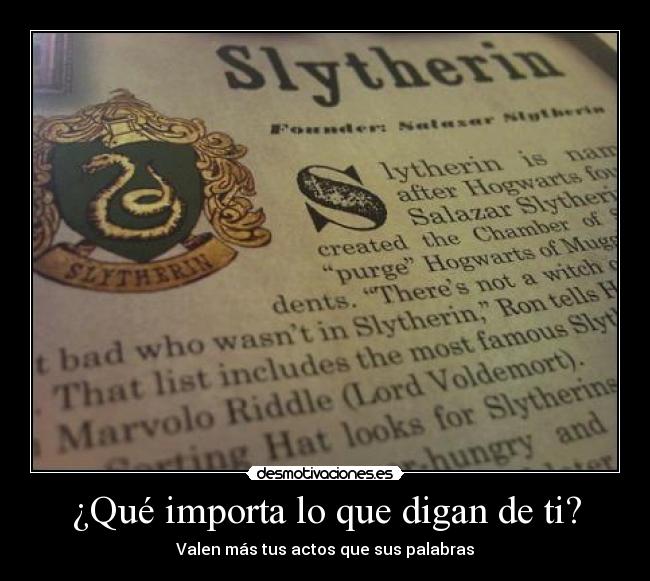 ¿Qué importa lo que digan de ti? - 