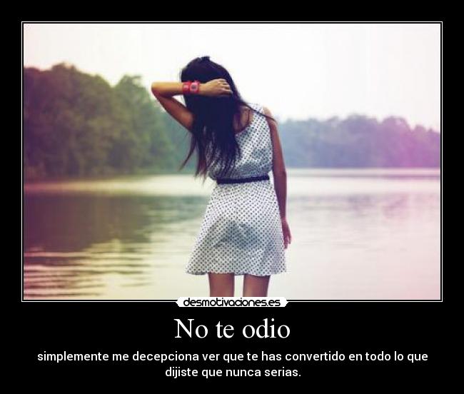 No te odio -