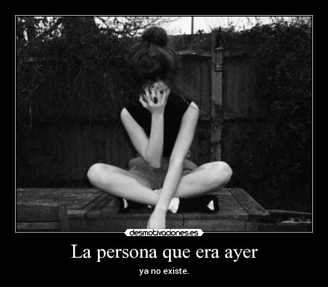 La persona que era ayer - 