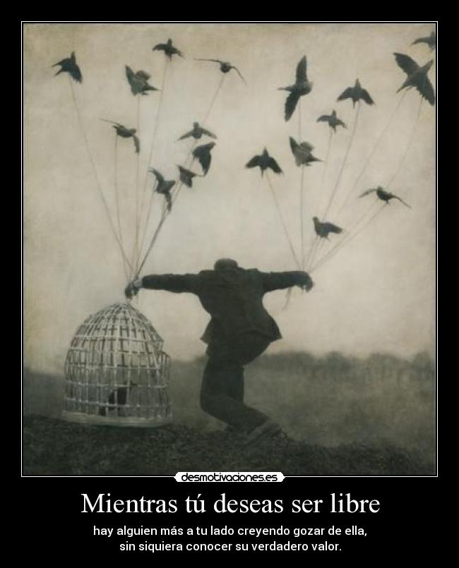 Mientras tú deseas ser libre - 