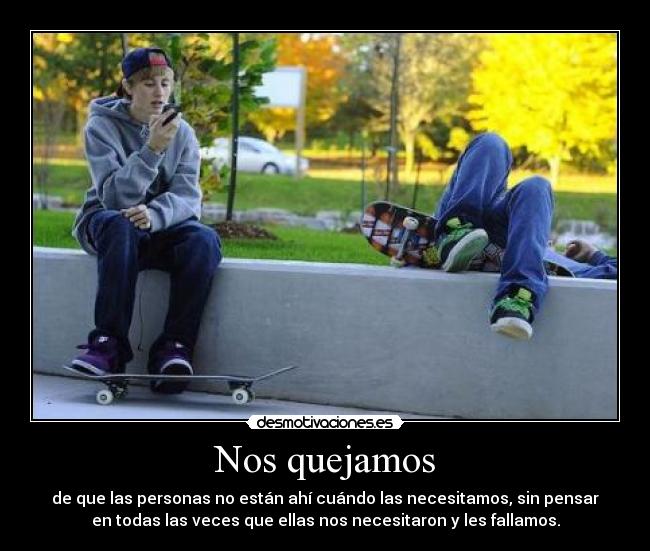 Nos quejamos -