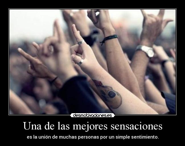 Una de las mejores sensaciones - 