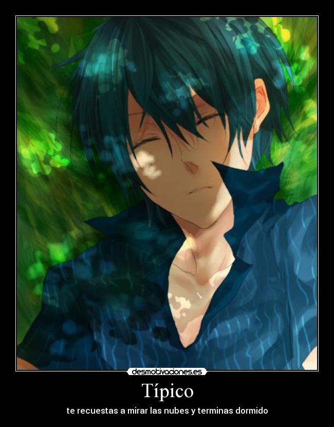 Típico - te recuestas a mirar las nubes y terminas dormido