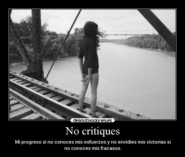 No critiques - 