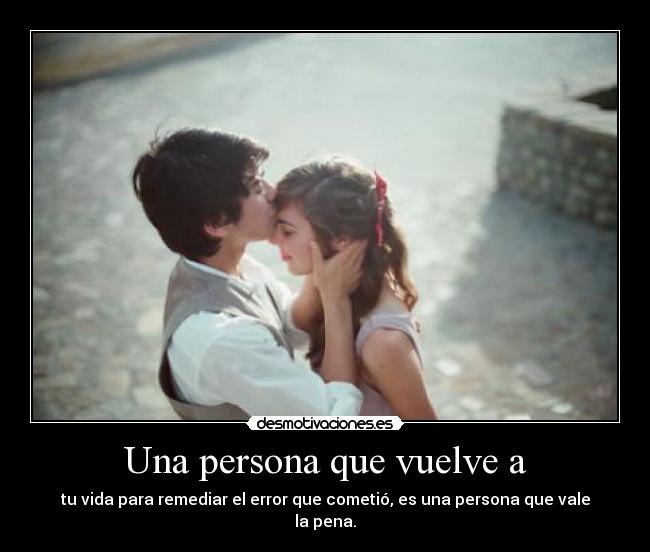 Una persona que vuelve a -