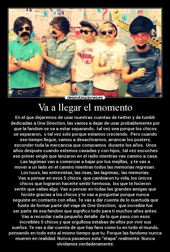 Va a llegar el momento -