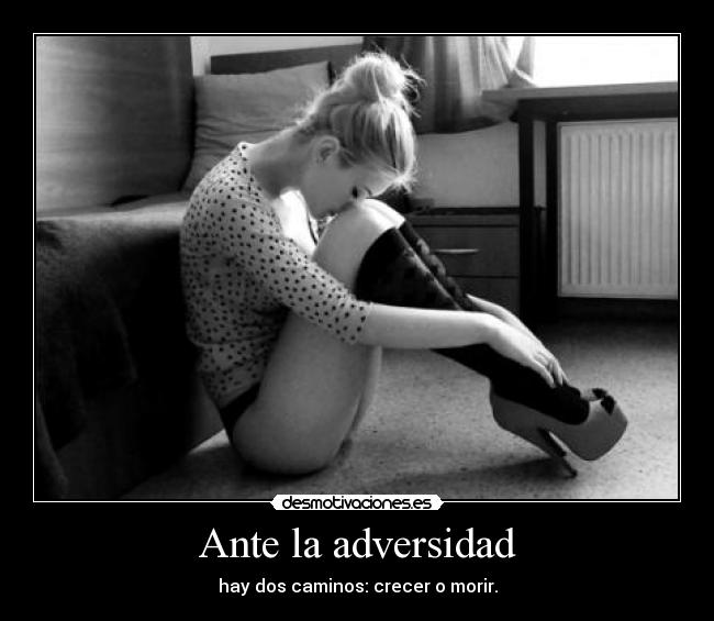 Ante la adversidad -