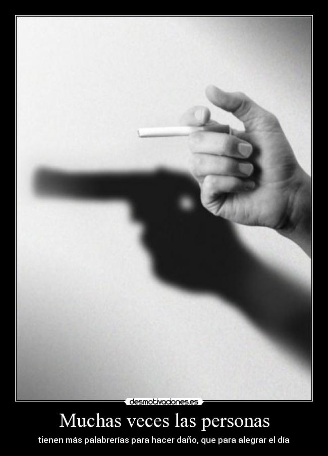 Muchas veces las personas -