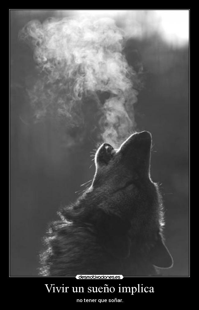 Vivir un sueño implica - no tener que soñar.