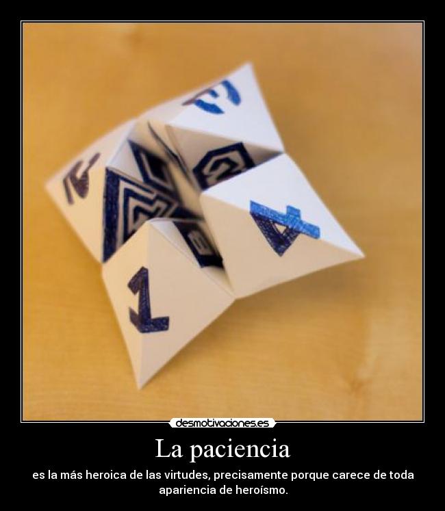 La paciencia -