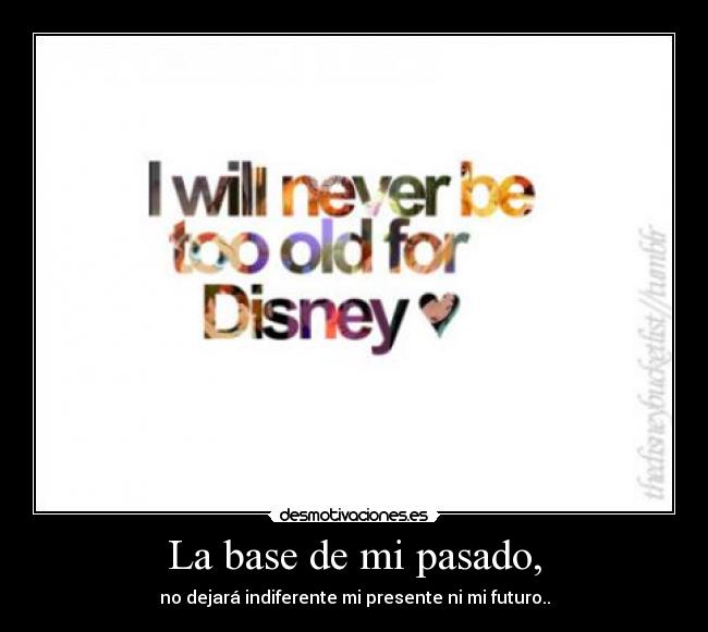 La base de mi pasado, -