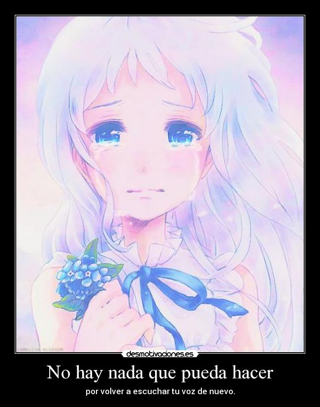 No hay nada que pueda hacer - 
