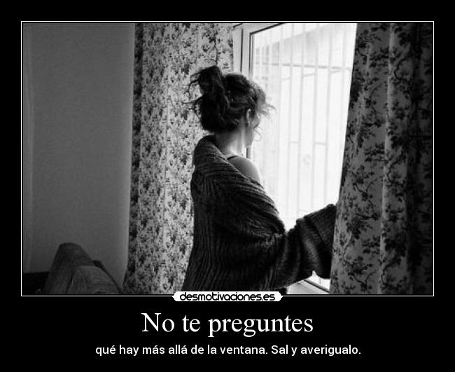 No te preguntes -