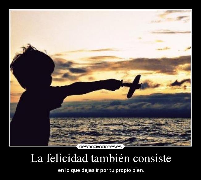 La felicidad también consiste -