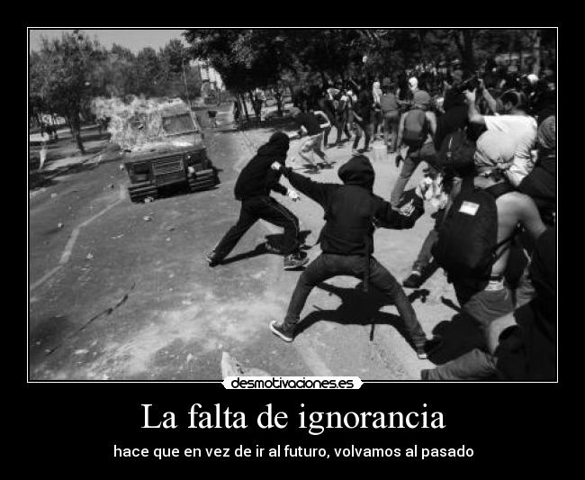 La falta de ignorancia - 