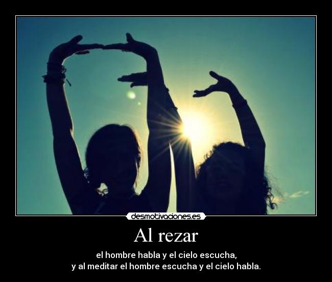 Al rezar -