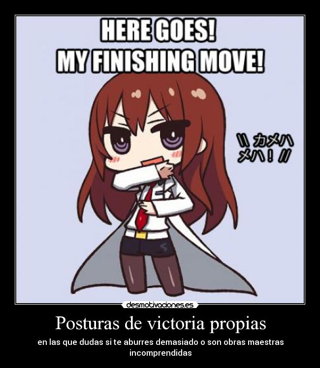 Posturas de victoria propias -