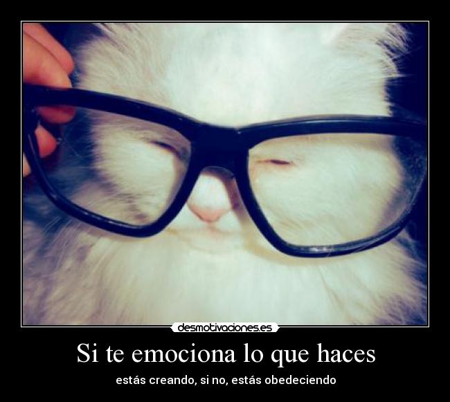 Si te emociona lo que haces -