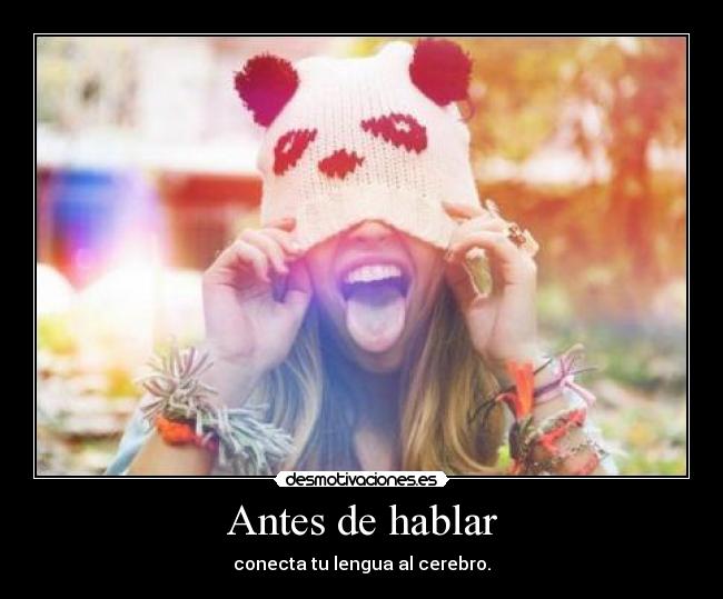 Antes de hablar - 