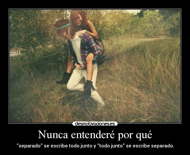 Nunca entenderé por qué - 