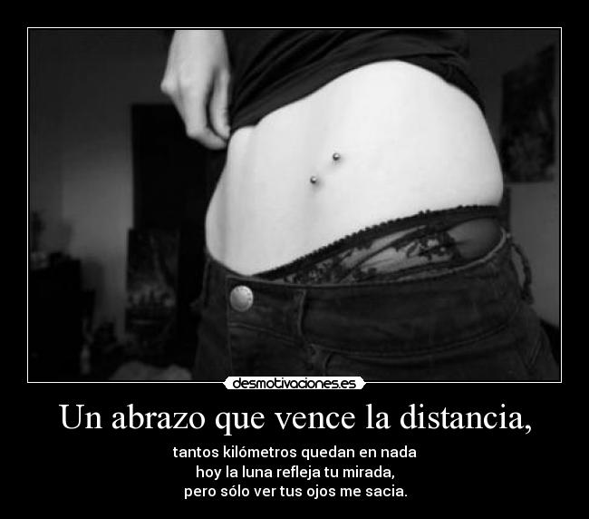 Un abrazo que vence la distancia, - 