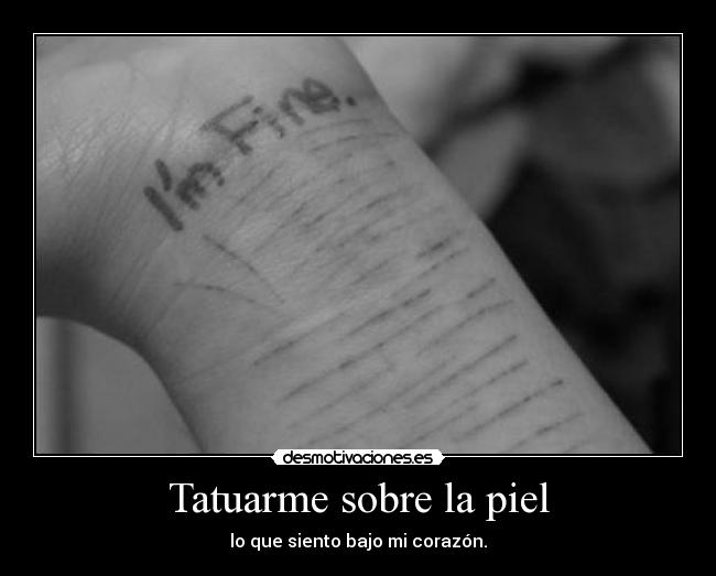 Tatuarme sobre la piel - 