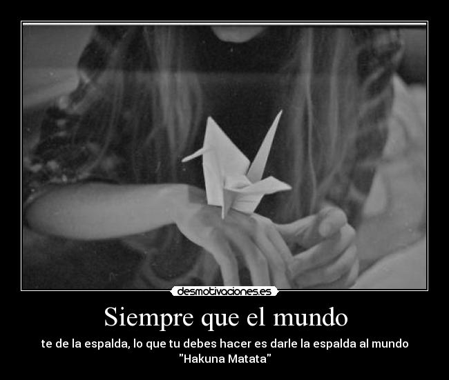 Siempre que el mundo - 