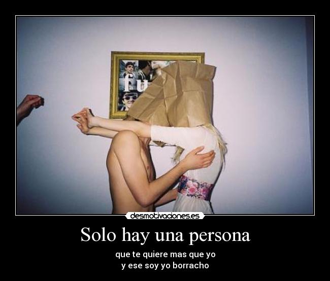 Solo hay una persona - 