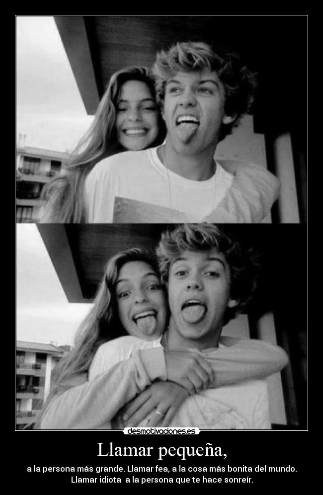 Llamar pequeña, -