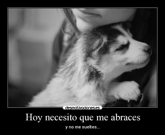 Hoy necesito que me abraces - 