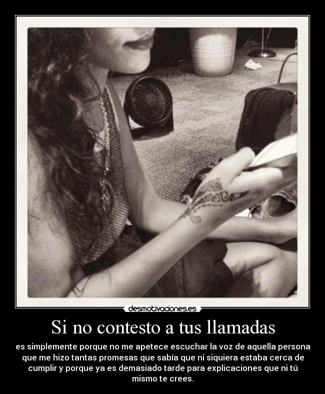 Si no contesto a tus llamadas - 