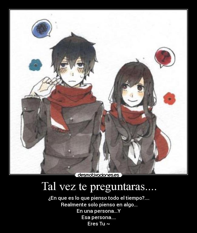 carteles anime kagerou project toumei answer amor tal vez preguntaras respuestas preguntas pensar desmotivaciones