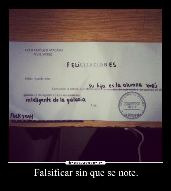 Falsificar sin que se note. - 