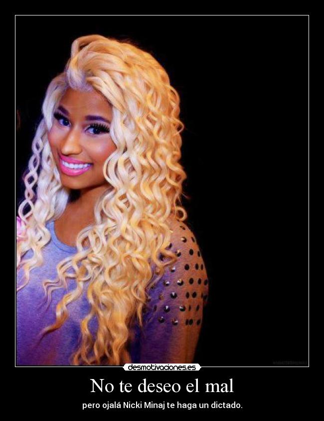 carteles nicki minaj desmotivaciones