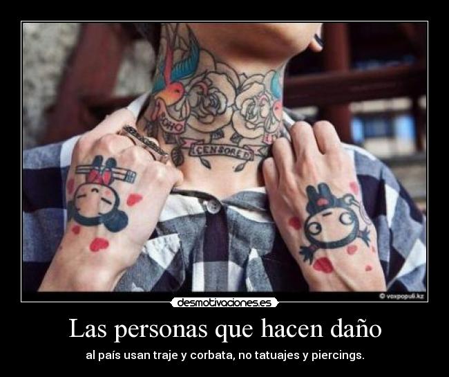 Las personas que hacen daño -