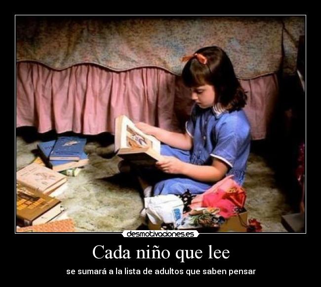 Cada niño que lee -