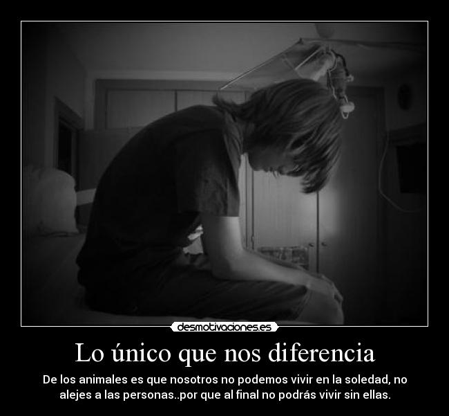 Lo único que nos diferencia -
