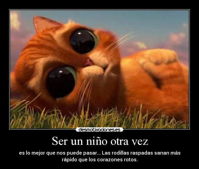 Ser un niño otra vez -