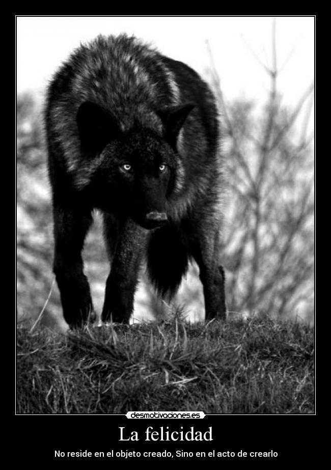 La felicidad - No reside en el objeto creado, Sino en el acto de crearlo