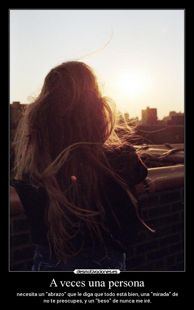 A veces una persona -